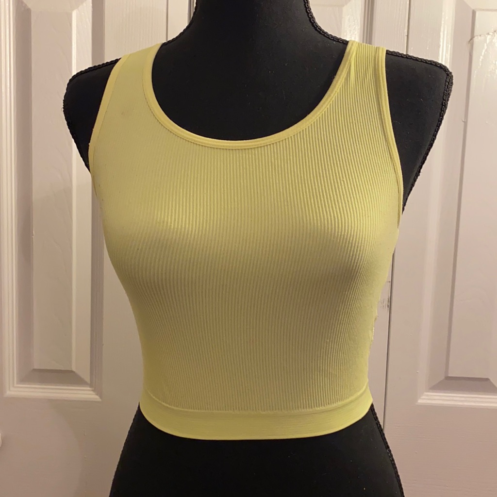 Junior’s Top | S/M | Yellow Highlighter | Lace